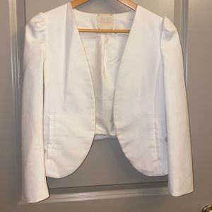 Pins and Needles White Blazer